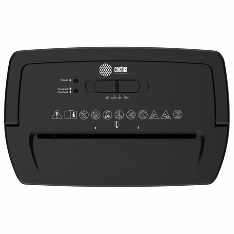 Уничтожитель (шредер) CACTUS CS-SH-12-21-5X20, 4 уровень секретности, фрагменты 5х20 мм, 12 листов, корзина 21 литр, CS-SH-12-215X20
