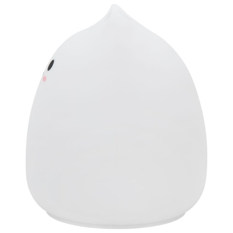 Ночник силиконовый LED "Котик" 90x89x102 мм, белый свет/RGB, таймер, USB, аккумулятор 400 мАч, DASWERK (ДАСВЕРК), 238935