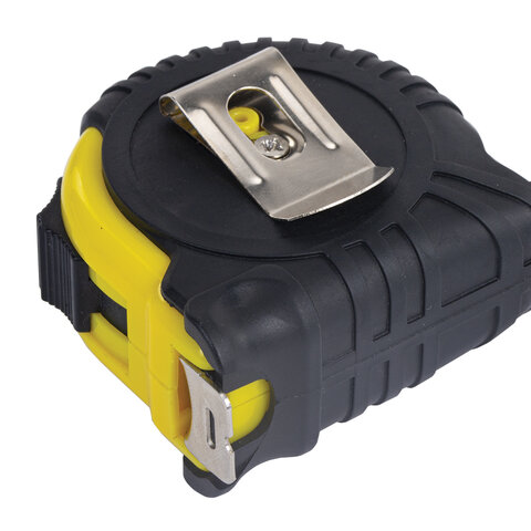 Рулетка измерительная 3 м х 16 мм, обрезиненный корпус, с фиксатором, RABBITEX (РАББИТЕКС) Standard, 671348