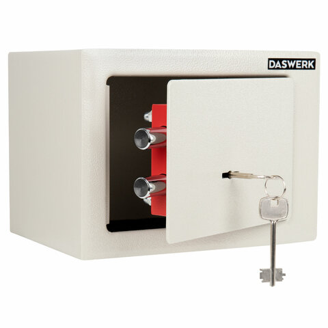 Сейф мебельный DASWERK (ДАСВЕРК) SC-170KL (170х230х170 мм), ключевой замок, бежевый, 291339