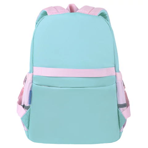 Рюкзак BRAUBERG PASTEL с термонашивками в комплекте, "Funny clouds", мятный, 40х29х14 см, 271421