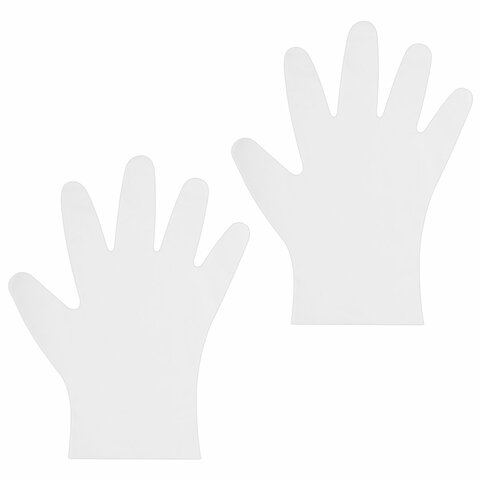 Перчатки одноразовые эластомер TPE, КОМПЛЕКТ 50 пар (100 штук), M (средний), прозрачные, ELEGREEN, ГППVTЭлП-M