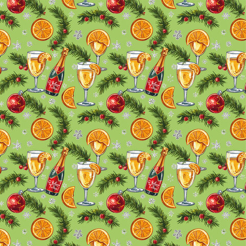 Бумага упаковочная новогодняя "Веселый Новый Год", 70х100 см, 10 дизайнов ассорти, ЗОЛОТАЯ СКАЗКА, 592563