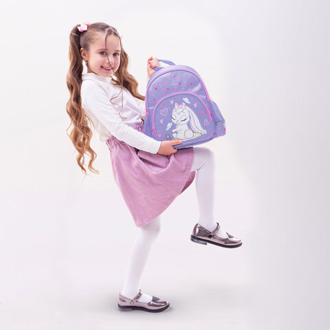 Рюкзак BRAUBERG KIDS PLAY детский, 1 отделение, 3 кармана, "Darling bunny", 29х23х12 см, 271390