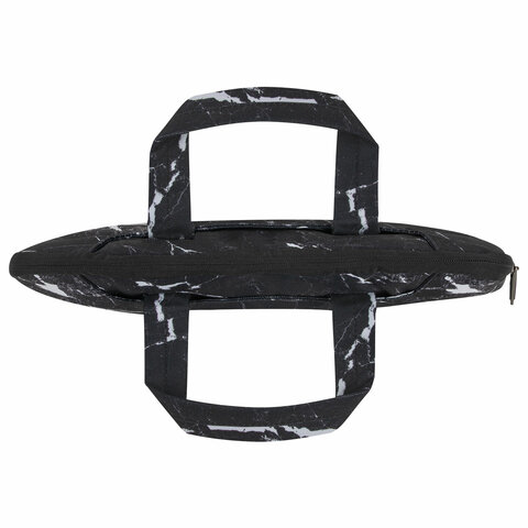 Сумка портфель HEIKKI STYLE (ХЕЙКИ) с отделением для ноутбука 13-14", 3 кармана, черная, 26х36х3 см, 272606