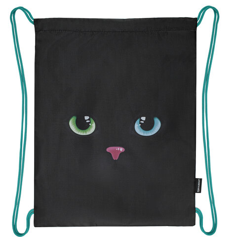 Папка на молнии с ручками А4, мешок для обуви 42х33 см, пенал 20х10 см, "Black cat" НАБОР BRAUBERG, 271434