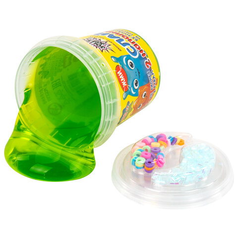 Слайм (лизун) с наполнителями МИКС, 140 г, ассорти 6 видов, JOLLY JOT (ДЖОЛЛИ ДЖОТ), 665950