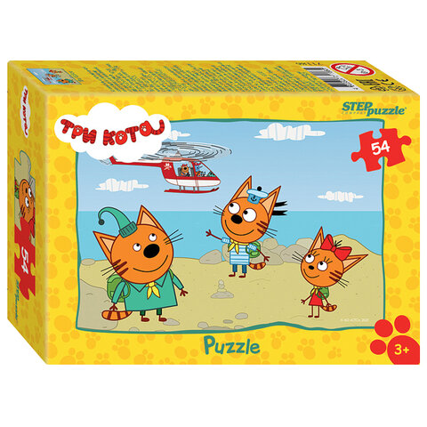 Пазл картонный 54 элемента, ЛИЦЕНЗИОННЫЕ СЮЖЕТЫ, АССОРТИ, 9х6,5,х2,5 см