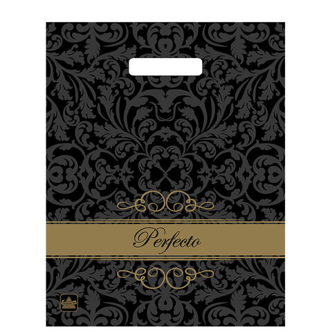 Пакет с вырубной ручкой ПВД, 37х30 см, "Перфекто Шайн", 90 мкм, н00112589