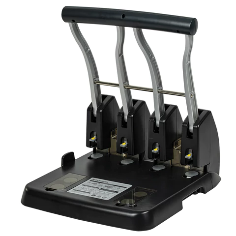 Дырокол на 4 отверстия металлический МОЩНЫЙ BRAUBERG "Heavy Duty Extra", до 150 л., 270555