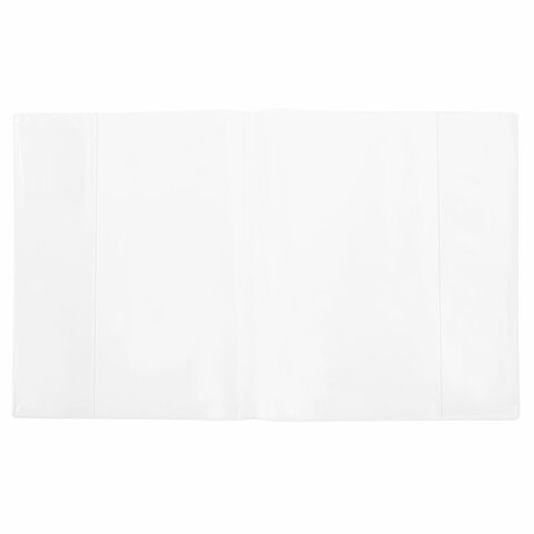 Обложки ПВХ для тетрадей и дневников, НАБОР "10 шт. + 1 шт. в ПОДАРОК", ПЛОТНЫЕ, 110 мкм, 210х350 мм, прозрачные, BRAUBERG, 272697