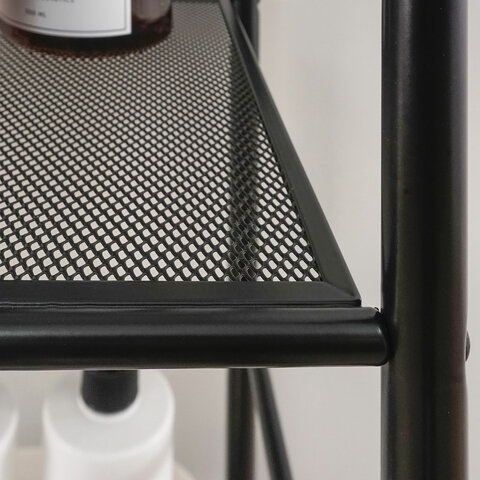 Стеллаж на металлокаркасе "Валенсия-25", 655х300х1555 мм, 5 полок, черный, СТВ25 Ч