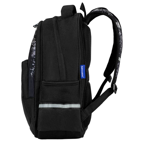 Рюкзак BRAUBERG SOFT, 2 отделения, 3 кармана, "Don't be afraid", СВЕТЯЩИЙСЯ, 40х31х15 см, 271364