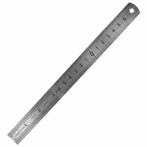 Линейки металлические КОМПЛЕКТ 3 шт. (15, 20, 30 см), BRAUBERG, 210811
