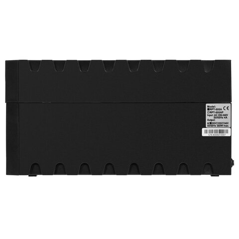 Источник бесперебойного питания POWERCOM Raptor RPT-600A EURO, 600 VA (360W), 3 евророзетки, 657704