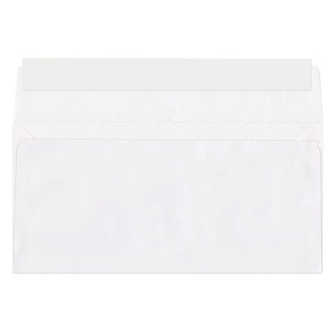 Конверты Е65 (110х220 мм), отрывная лента, 80 г/м2, КОМПЛЕКТ 1000 шт.
