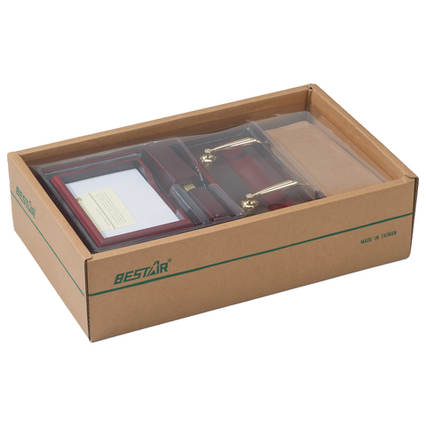 Набор подарочный настольный BESTAR "Apollon" из дерева, 6 предметов, цвет "красное дерево", 236353