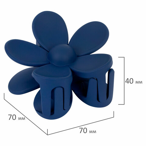 Краб для волос 7 см, soft-touch, АССОРТИ, MONTE VITA (МОНТЕ ВИТА), 457013