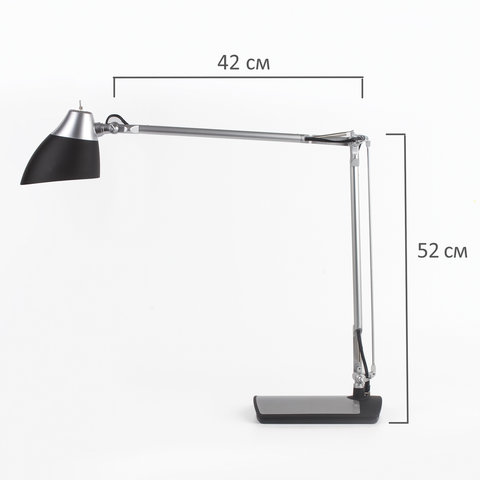 Настольная лампа / светильник SONNEN PH-104, на подставке, LED, 8 Вт, металлический корпус, черный, 236690