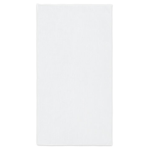 Салфетка из МИКРОФИБРЫ 50х100 см, WHITE ULTRA DENSE OVERLOCK, белая, 280 г/м2, LAIMA HOME, 608226