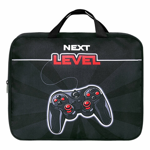 Папка на молнии с ручками BRAUBERG А4, 1 отделение, полиэстер, 80 мм, "Next level", 271483