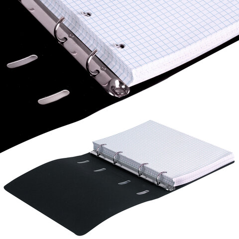 Сменный блок для тетради на кольцах, А5, 80 л., STAFF, "Белый", 401660