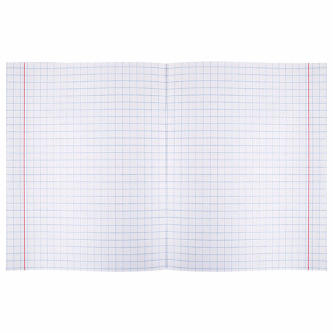 Тетрадь ЗЕЛЁНАЯ обложка 12 л., крупная клетка с полями, офсет, "ПЗБМ", 19957