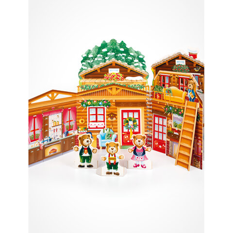 Книга-конструктор 3D-домик с наклейками, 36 стр., 33,5х24 см, АССОРТИ, МОЗАИКА-СИНТЕЗ