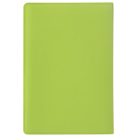 Обложка для паспорта, мягкий полиуретан, "PASSPORT", салатовая, STAFF, 237607