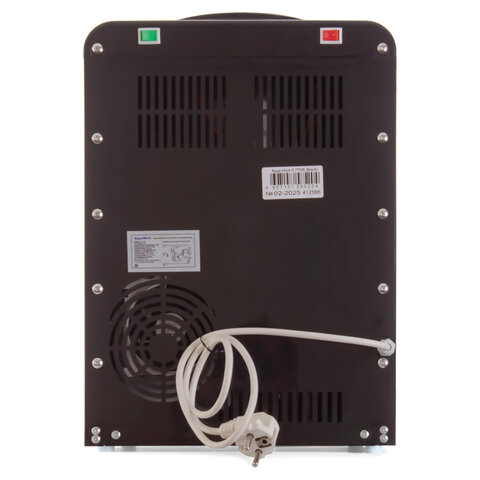 Кулер для воды AQUA WORK 0.7-TDR, настольный, НАГРЕВ/ЭЛЕКТРОННОЕ ОХЛАЖДЕНИЕ, 2 крана, черный, 34502