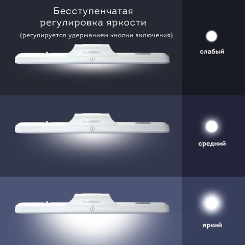 Подвесная лампа светильник портативная, с магнитным креплением, LED, 3 Вт, белый, DASWERK (ДАСВЕРК), 238329