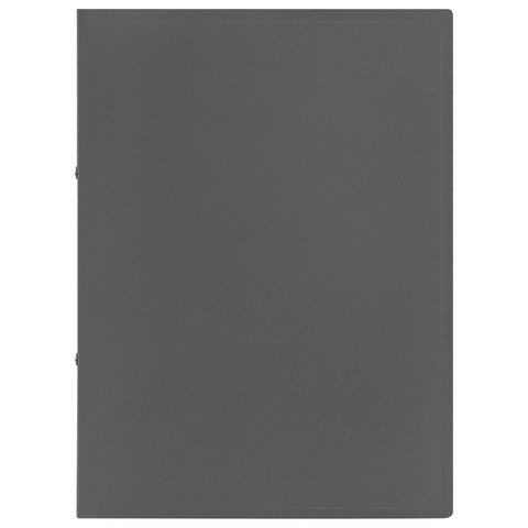 Папка на 2 кольцах А4 BRAUBERG PIXEL, 25 мм, серая, до 170 листов, 0,5 мм, 273034