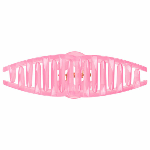 Краб для волос 11 см, глянцевый, розовый, MONTE VITA (МОНТЕ ВИТА), 457007