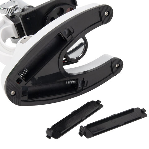 Микроскоп с подсветкой в кейсе, 74 предмета, в т.ч. набор из 16 микропрепаратов в подарок, увеличение 300х,600х,1200х, BRAUBERG KIDS, 391399