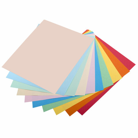 Бумага для оригами и аппликаций 21х21 см, 100 листов, 10 цветов, ОСТРОВ СОКРОВИЩ, 111947