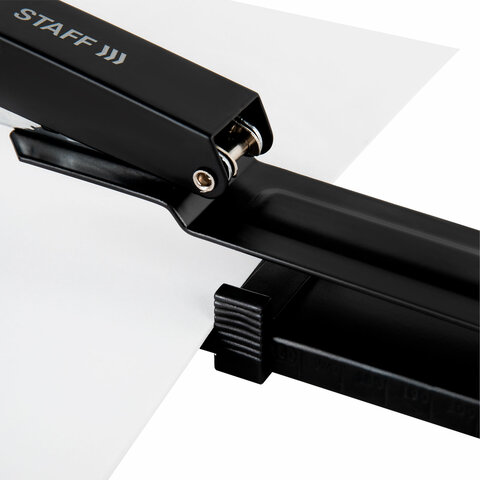 Степлер брошюровочный №24/6, 26/6 STAFF "Manager", до 25 листов, черный, 272753