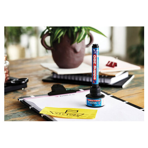 Маркеры для бумажного флипчарта EDDING 380, НАБОР 4 ЦВЕТА, НЕПРОПИТЫВАЮЩИЕ, 1,5-3 мм, E-380/4S