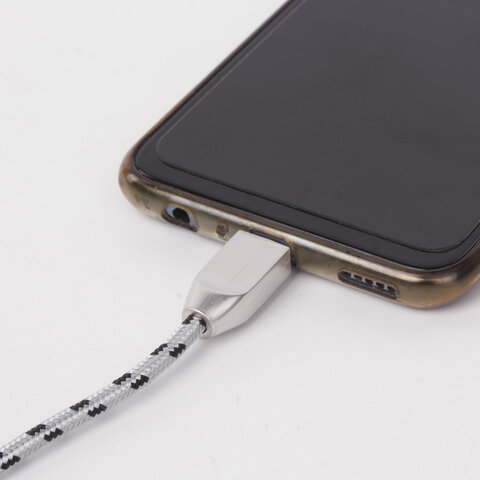 Кабель USB 2.0 – micro USB, 1 м, SONNEN Premium, медь, передача данных и быстрая зарядка, 513125