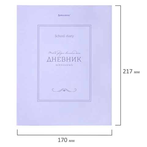 Дневник 5-11 класс 48 л., твердый, BRAUBERG, матовая ламинация, с подсказом, "Классика", 107610