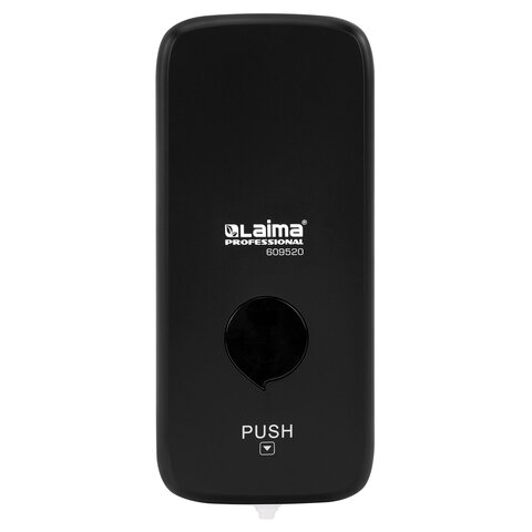 Дозатор для жидкого мыла-пены LAIMA PROFESSIONAL PREMIUM BLACK, НАЛИВНОЙ, 1 л, черный, ABS-пластик, 609520