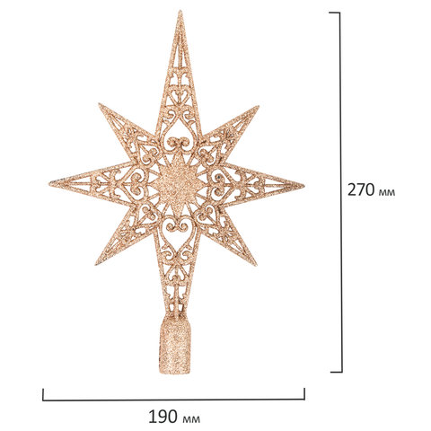 Шары новогодние ёлочные "Pearl River" НАБОР 43 предмета, пластик, золото/перламутр, ЗОЛОТАЯ СКАЗКА, 591129