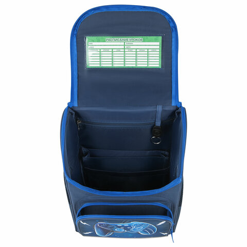 Ранец ПИФАГОР BASIC, 1 отделение, 3 кармана, эргономичная спинка, "Game on", 35х28х18 см, 271376