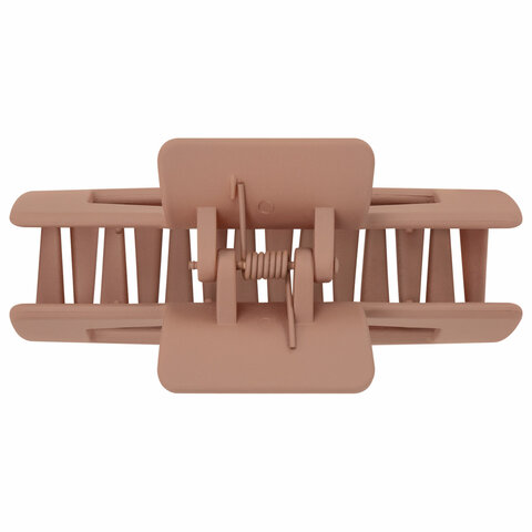 Краб для волос 8,5 см, soft-touch, коричневый, MONTE VITA (МОНТЕ ВИТА), 457001