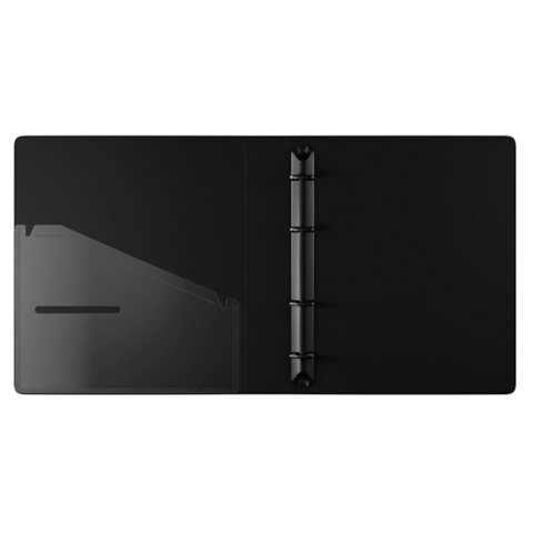 Папка на 4 кольцах BERLINGO "Instinct" А5, 35 мм, ассорти, D-кольца, с внутренним карманом, 0,7 мм, 369408