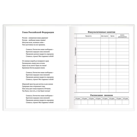 Дневник 1-11 класс 40 л., твердый, BRAUBERG, матовая ламинация, БЕЛЫЙ, 105540