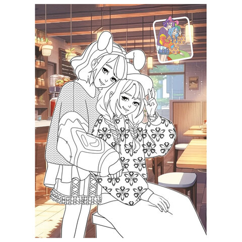 Раскраска с заданиями "Для мальчиков и девочек" с цветным фоном, А4, 16 стр., 21х29 см, АССОРТИ, ЛиС