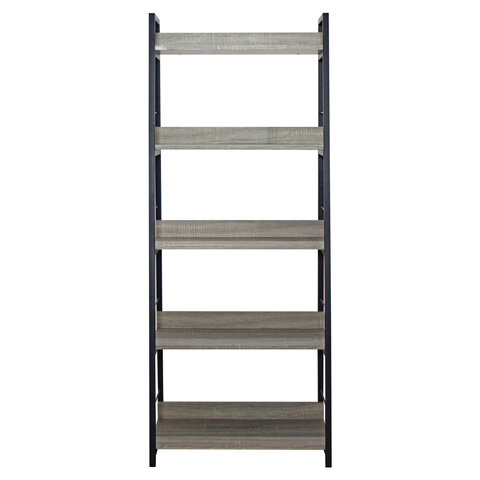 Стеллаж на металлокаркасе BRABIX "LOFT SH-003", 600х350х1500 мм, 5 полок, цвет дуб антик, 641235