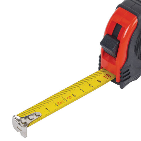 Рулетка измерительная 5 м х 19 мм, обрезиненный корпус, 3 фиксатора, RABBITEX (РАББИТЕКС) Professional, 671357