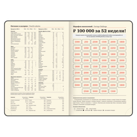 Ежедневник датированный 2027, А5, 151х213 мм, BRAUBERG "Note", под кожу, держатель для ручки, красный, 118088