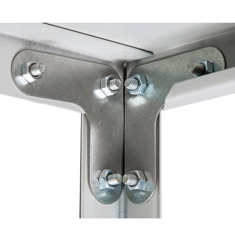 Стеллаж металлический ПРАКТИК "MS KD", сборная стойка, 1950х1000х600 мм, 4 полки, MS 200/100х60/4